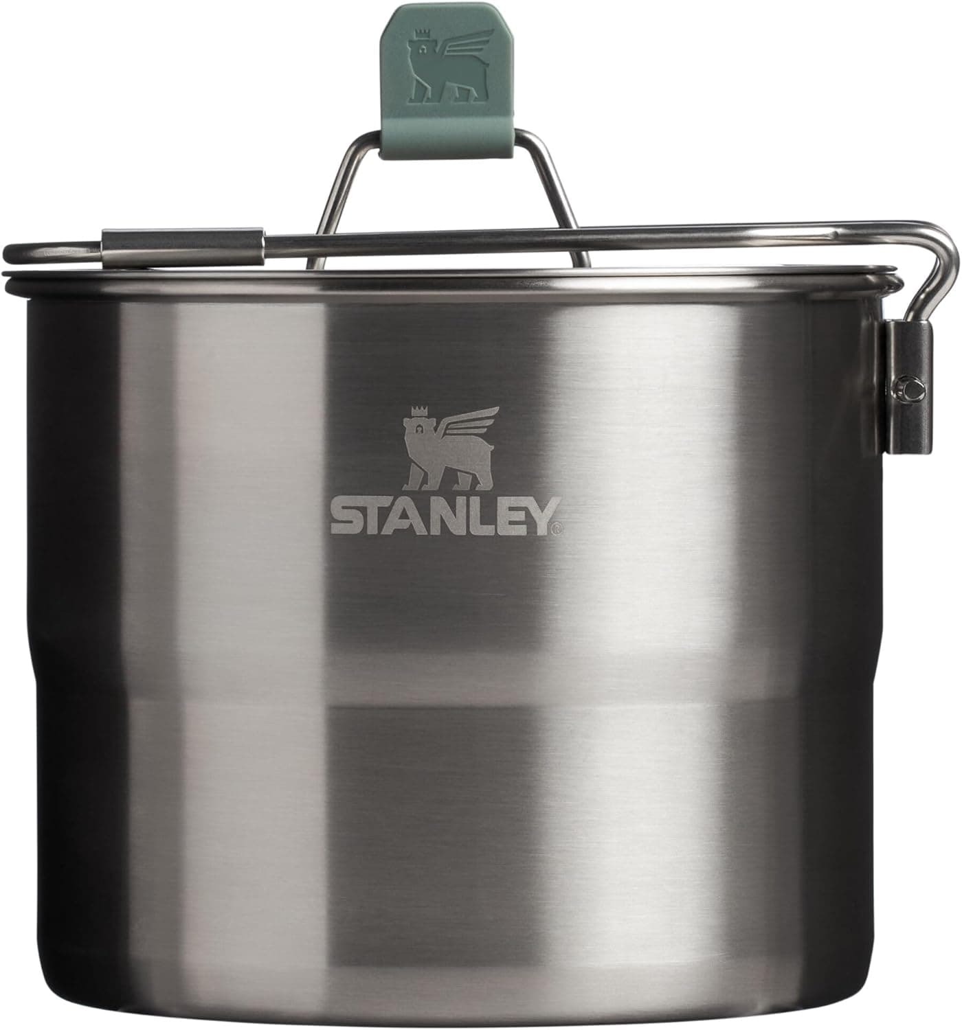 Stanley Wildfare Go Two Bowl Mess Kit | 8pc Portable Pot & Cookware Set | 1.25qt Stainless Steel Pot w/Locking Handle, Lid, 2 Bowls & Sporks