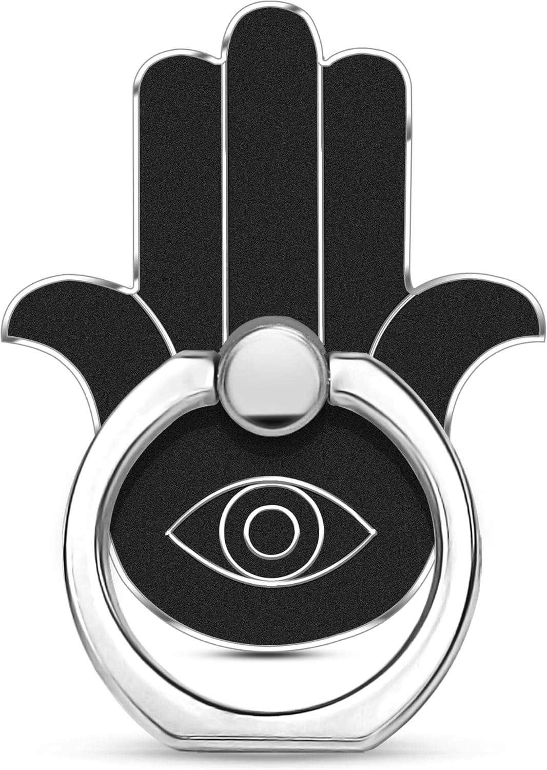 TACOMEGE Hand Phone Grip Holder, Evil Eye Phone Ring Stand Compatible with Smartphone, Tablet, E-Reader, Etc (PHGR-BK)