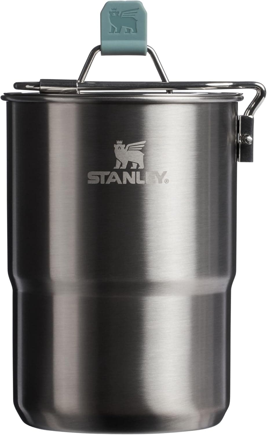 Stanley Wildfare Go 4-Piece Stainless Steel Two Cup Cook Set | 32 oz Pot and Lid with Fold & Lock Handle | 2 Stacking Cups | Camping Essentials for Your Camp Kitchen | BPA-Free | Shale + Charcoal