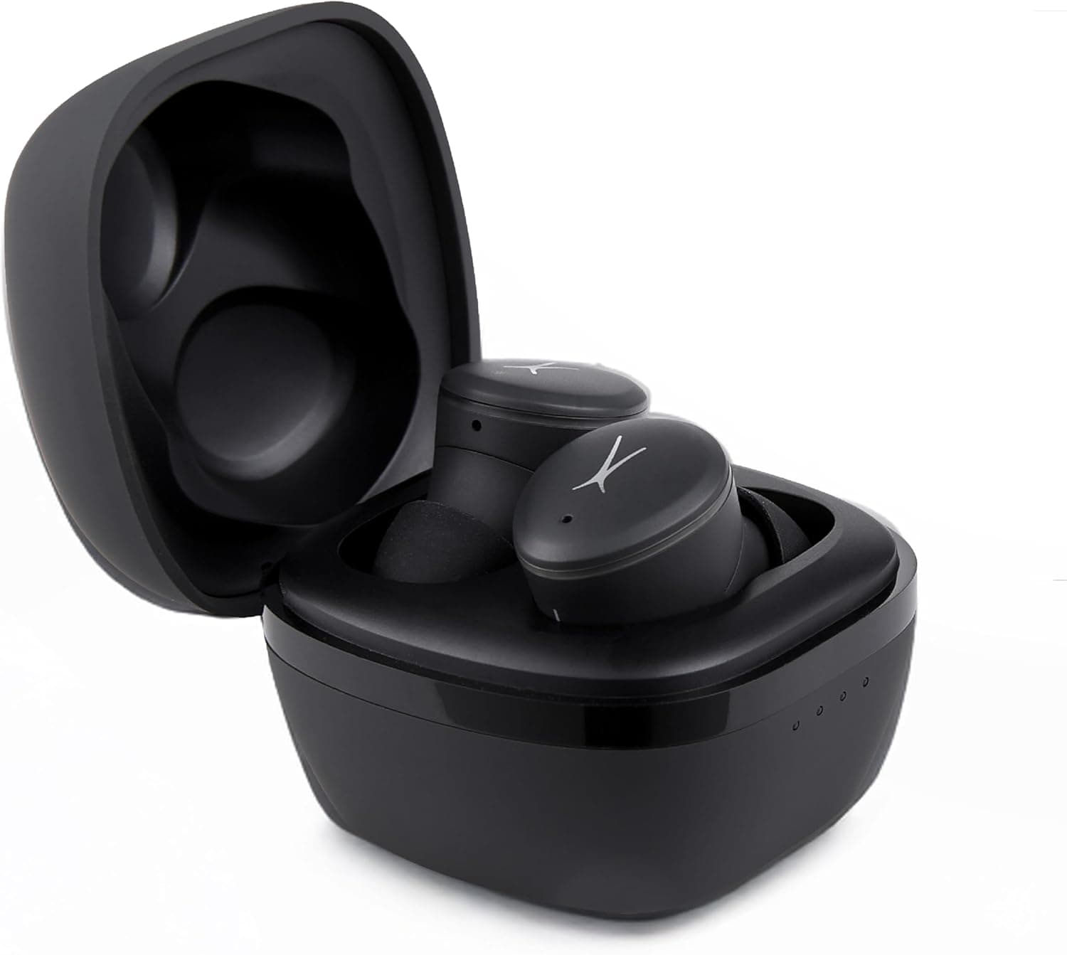 Altec Lansing - Nanobuds 3.0, Wireless Sport Earbuds with 6-Hour Battery, Waterproof IP44, Bluetooth with Charging Case, Noise Suppression Mic, Voice Assistant, Black