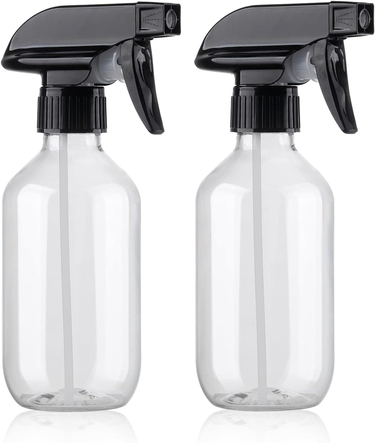 Teyssor Spray Bottles Water Spray Bottle 2 Packs- BPA Free -10 oz/300 ml Plastic Refillable Containers Fine Mist Small Spray Bottle with Adjustable Nozzle for Hair, Cooking, Cleaning