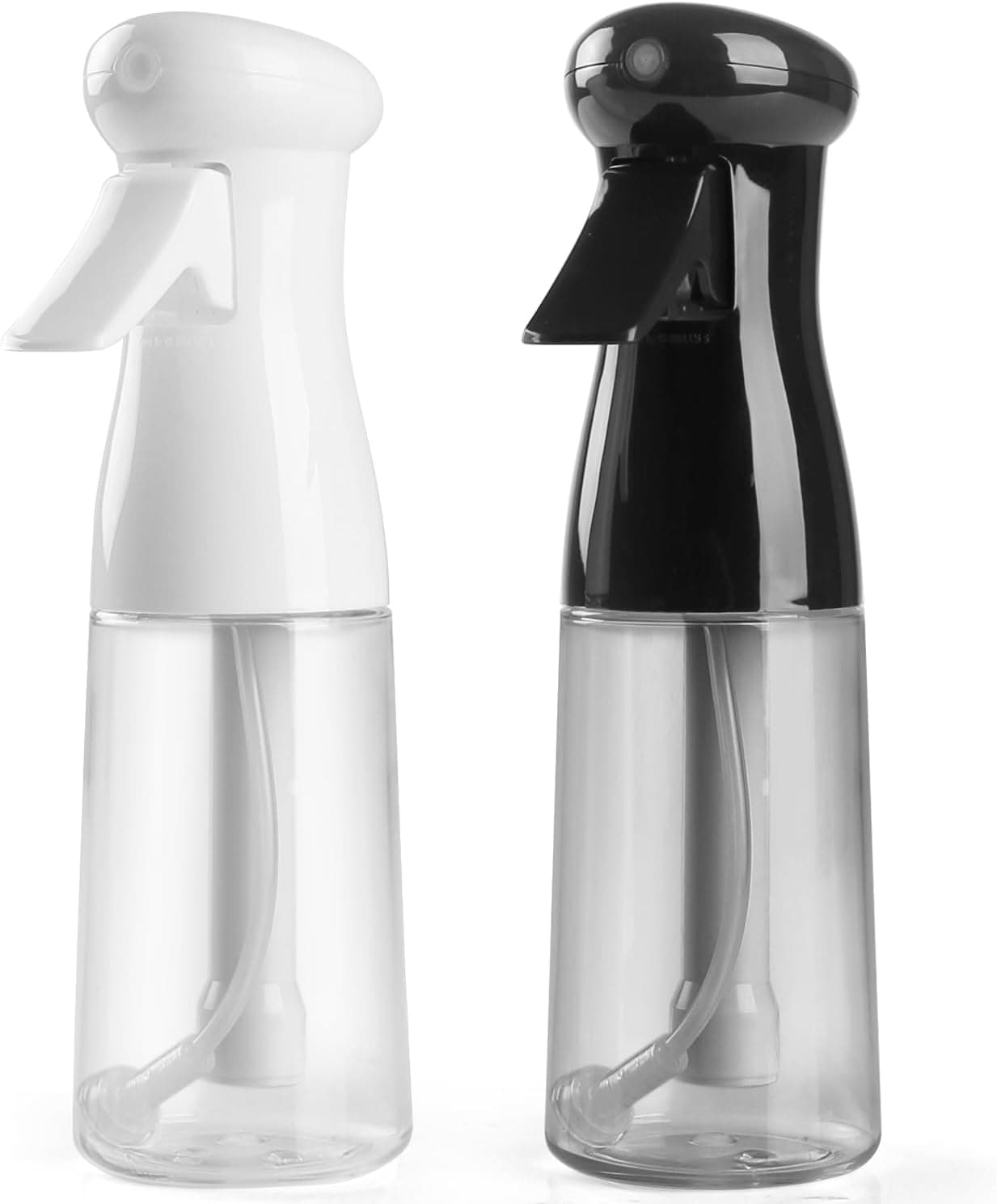 Bealee Spray Bottle For Hair, Continuous Mister Empty Spray Bottles, Ultra Fine Mist Water Sprayer for Hairstyling, Cleaning, Plants, Pets, Barbers, Salons, Essential Oil Scents - 2 Pack 6.8 OZ