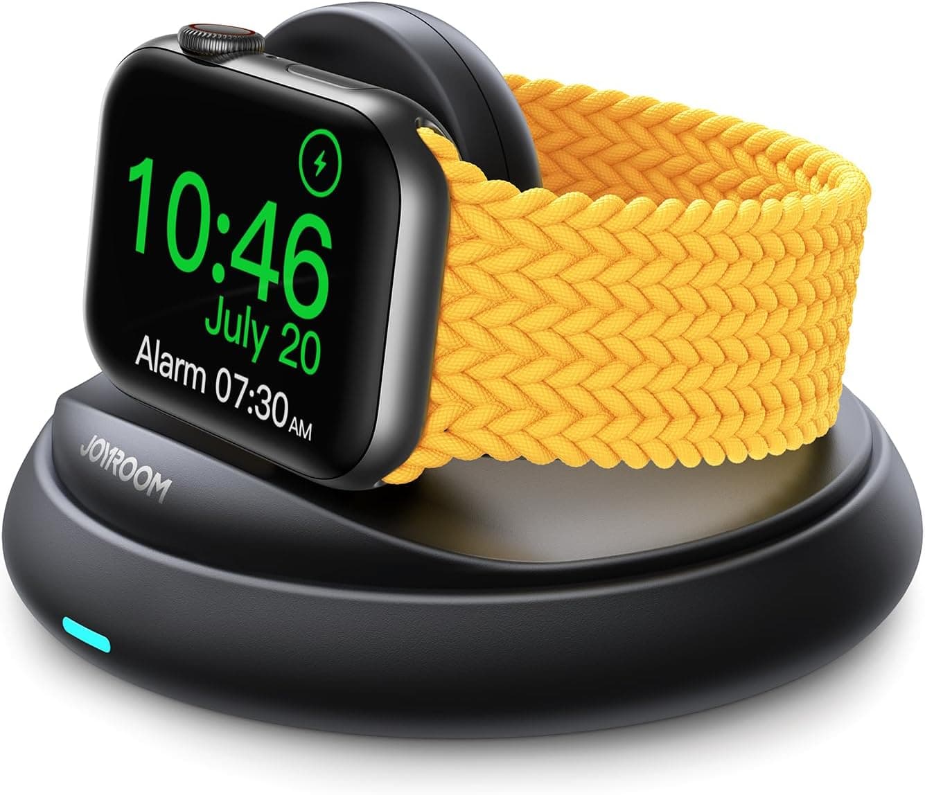 JOYROOM for Apple Watch Charger Stand,Portable Magnetic iwatch Charger with Cord, Foldable Fast Apple Watch Charging Stand for Apple Watch Series10/9/8/7/6/5/4/3/2,Ultra/2,SE,[Nightstand Mode],Black