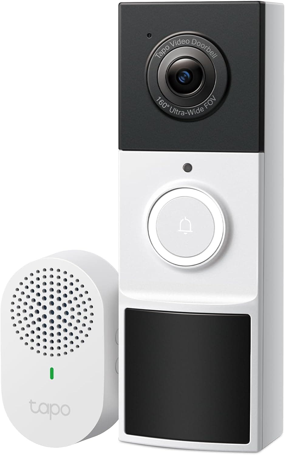 Tapo by TP-Link Smart Video Doorbell Camera Wireless with Chime, 2K with Full Color Night Vision & Spotlights, No Monthly Fee, Ring Call, 160° Ultra-Wide View, Free AI Detection, Local Storage,D210