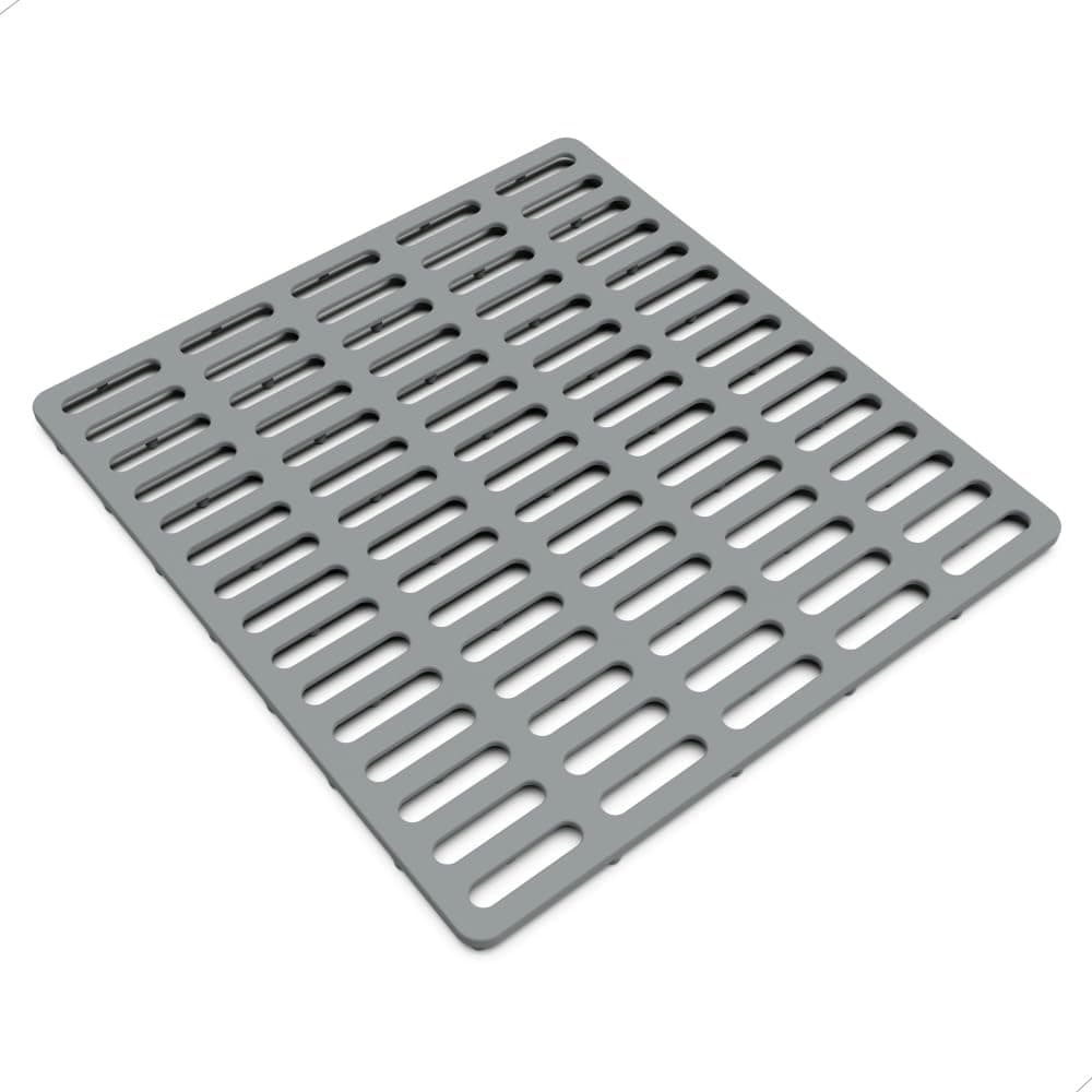 Kitchen Sink Mat, Sink Protector, Silicone Mat, Heat Resistant, No Smell, Raised Feet, 12.2” x 11.34”