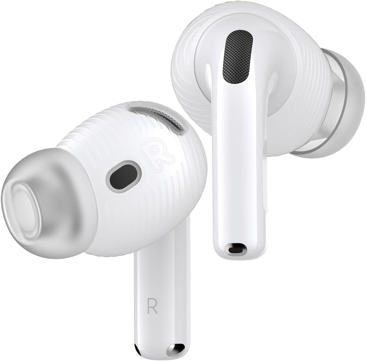 Gcioii 3 Pairs Ear Tips for AirPods 4 Noise Cancelling Earbuds Cover [Added Storage Pouch] Anti-Slip Accessories Compatible with Apple AirPods 4th Generation (Translucent)