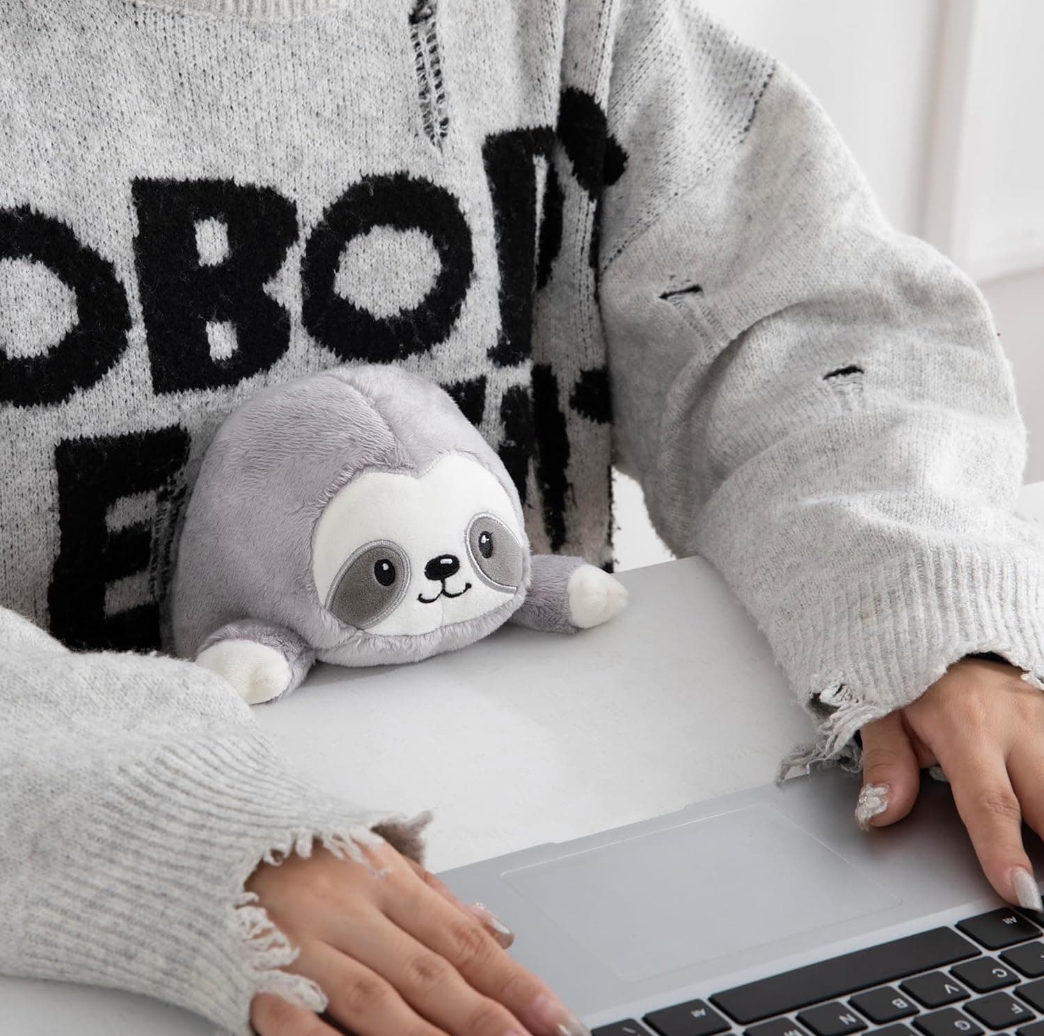 Lilly's Love Posture Pal - Posture Improvement for Men, Women & Kids - Ideal for The Office, School, Desk & Travel - Plush Stuffed Animal, Sloth