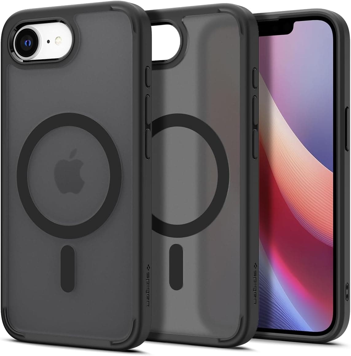Spigen for iPhone 16e Case, Ultra Hybrid MagFit [Anti-Yellowing] [Compatible with Magsafe] - Frost Black