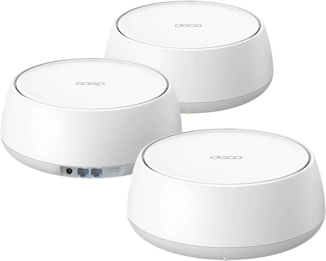 TP-Link Deco BE25 Dual-Band BE5000 WiFi 7 Mesh Wi-Fi System | 4-Stream 5 Gbps, 240 Mhz | Covers up to 6,600 Sq.Ft | 2X 2.5G Ports Wired Backhaul | VPN,MLO, AI-Roaming, HomeShield, 3-Pack