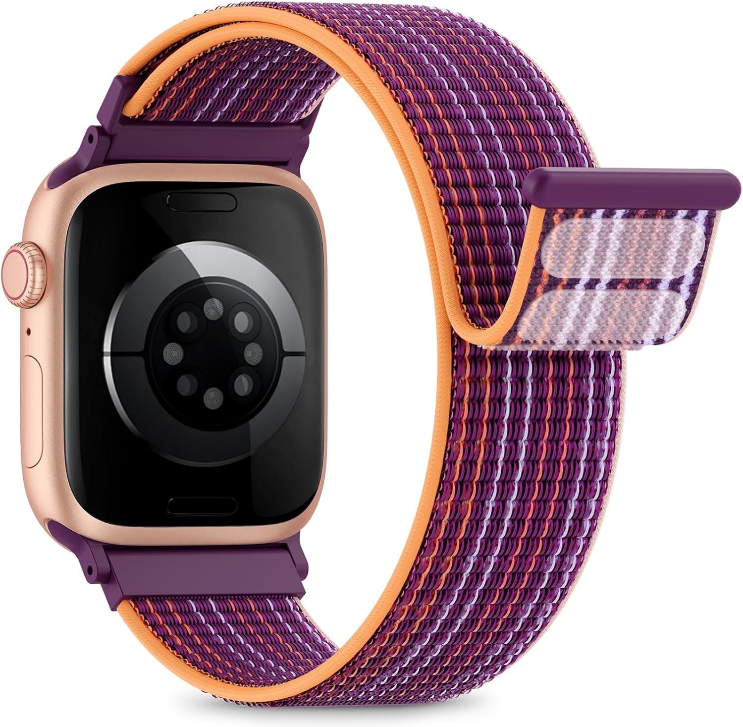 Nylon Loop Sport Band Compatible with Apple Watch Bands 38mm 40mm 41mm 42mm for Women Men, iWatch Wrist Straps for Se, Series 11 10 9 8 7, Breathable, Soft Band Ideal for Outdoor