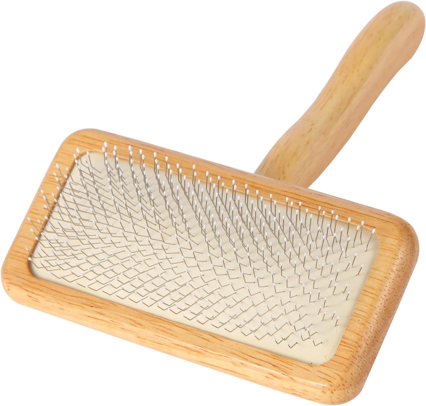 Dog Slicker Brush for Shedding & Grooming - Professional Dog Brush and Cat Brush with Coated Tips & Air-Cushion Design, Deshedding Tool Removes Undercoat Tangles & Loose Fur for Long/Short Hair Pets