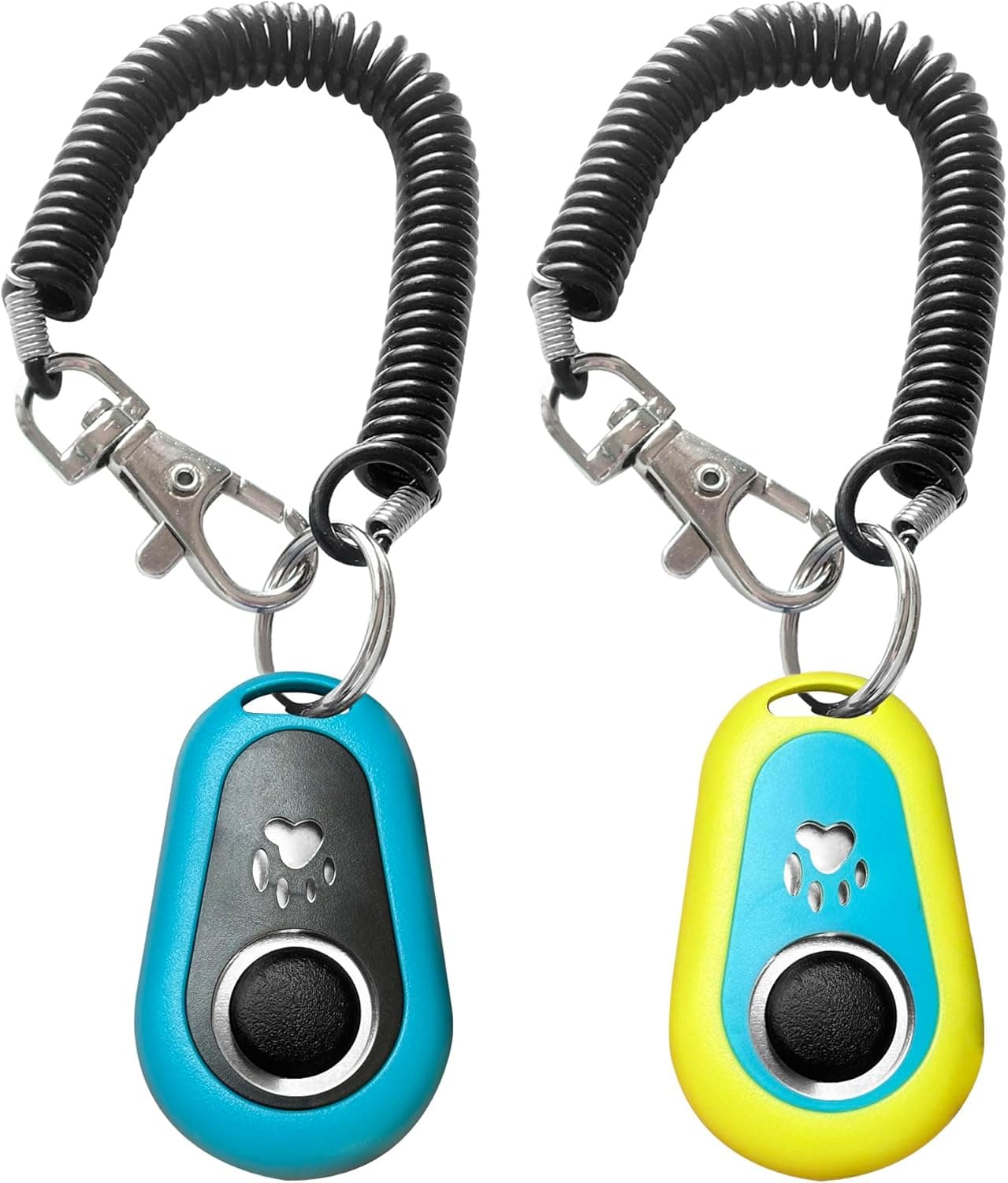 Pet Clicker for Dogs/Cats/Horses/Birds or Other Animals - Clickers for Training (Blue + Green)