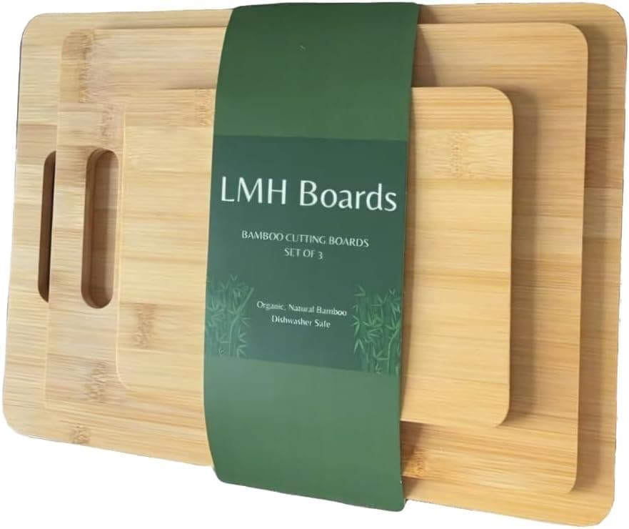 LMH Boards Bamboo Cutting Boards 3 Pack