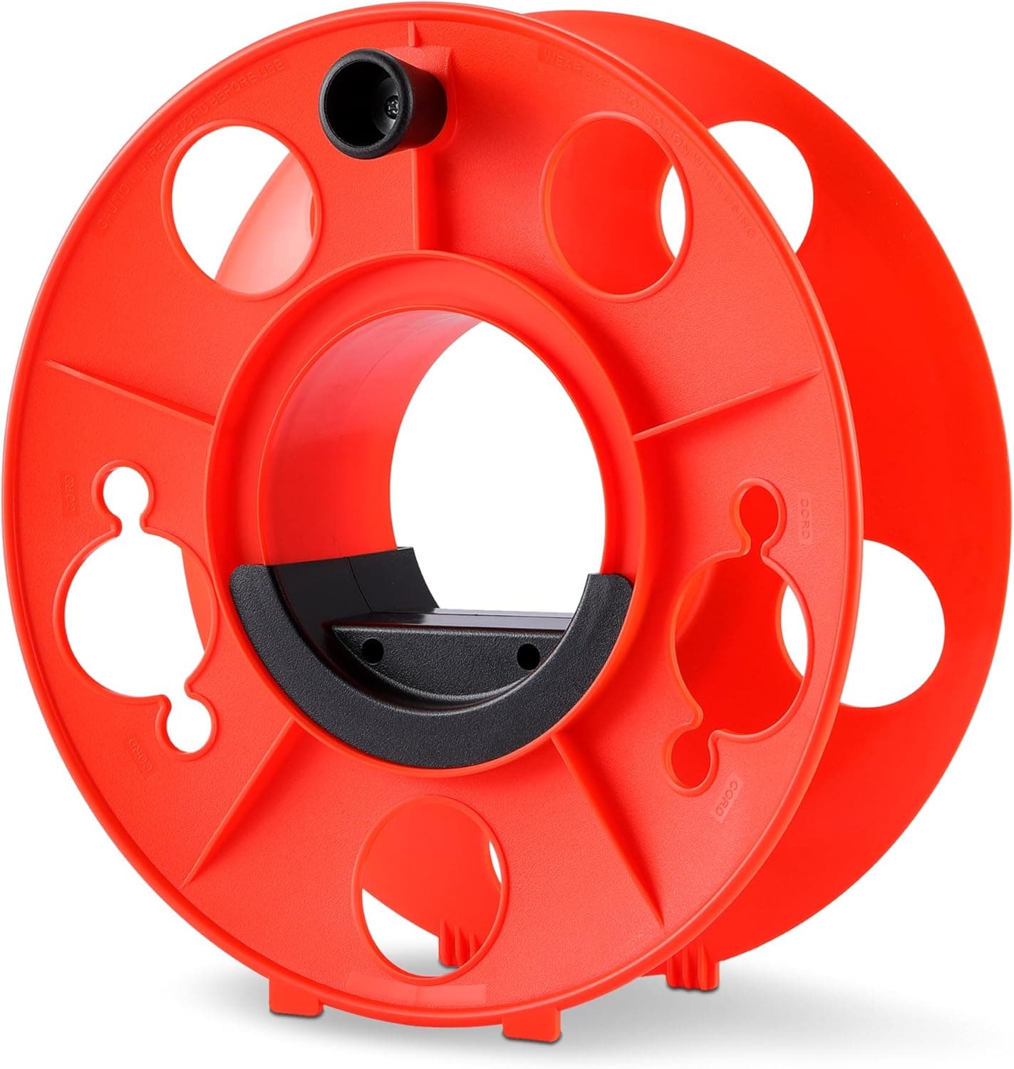 Amazon Basics Extension Cord Reel, Capacity Up to 150-foot 16/3 SJT Cord, Orange