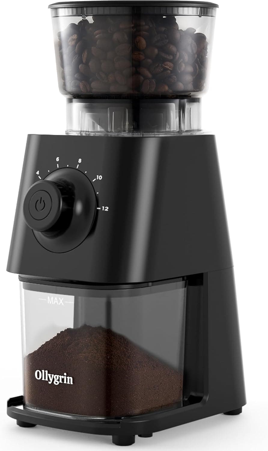 Coffee Grinder Electric, Conical Burr Coffee Bean Grinder with 30 Grind Settings