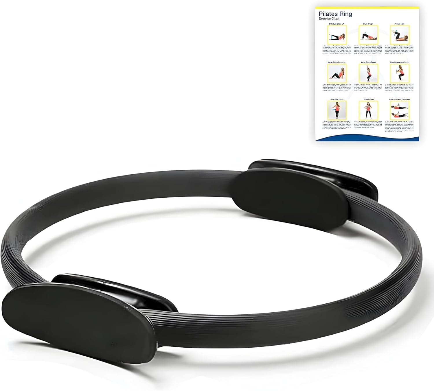 Pilates Ring 15-Inch, Magic Circle for Women, Fitness Ring for Core & Thighs, Yoga & Strength Training, Workout Ring for Home & Gym, Inner Thigh Toner, Pilates Accessory