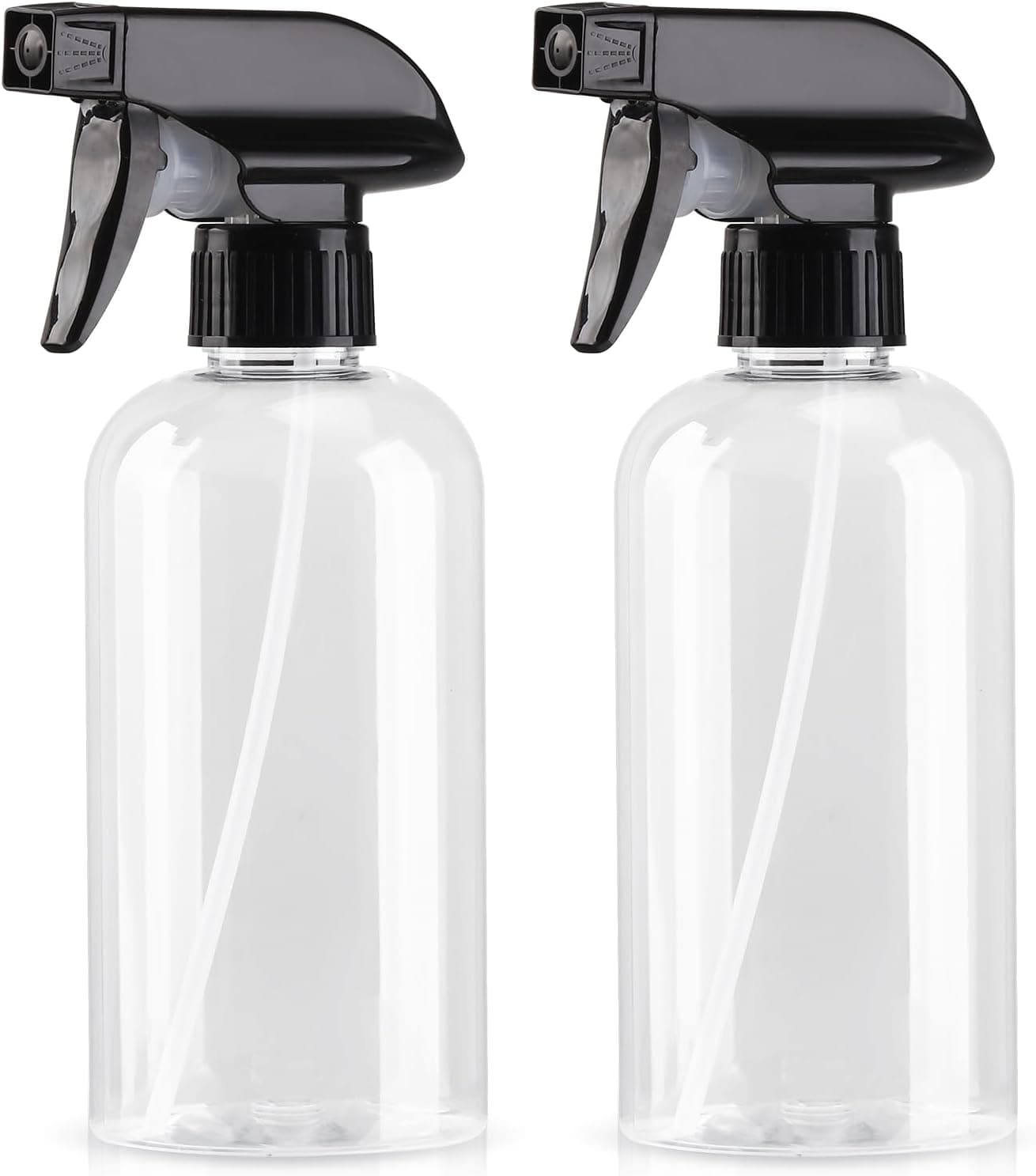 Spray Bottle for Plant - 12.85oz/380ml Fine Mister Plastic Empty Spray Bottles, Clear Water Spray Bottle for Plants, Hair, Cleaning - BPA Free - Leak Proof