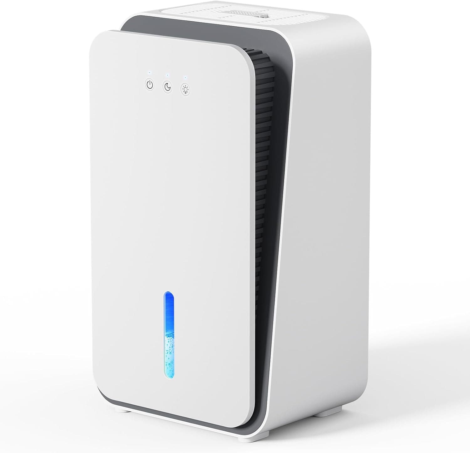 Dehumidifier for Home, 1000 sq.ft Dehumidifier with Auto Shut Off, 7-Color LED Light Built-in Aromatherapy Diffuser, Ultra-Quiet Dehumidifiers for Bedroom, Bathroom, Basement (Pale White)