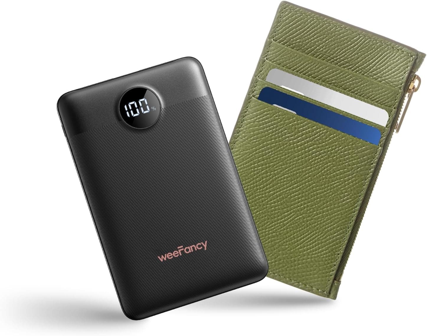 Small Portable Charger 10000mAh, Mini Power Bank with LED Display, 22.5W PD Fast Charging USB-C Battery Pack, Compact Lightweight Travel Charger Compatible with iPhone Samsung Android, Black