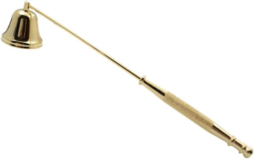 Gold Metal Candle Snuffer Wick Snuffer with Long Handle Candlesnuffers Smokeless Kit Candle Safely Extinguish Candles and Holders Candle Sleeves Accessories