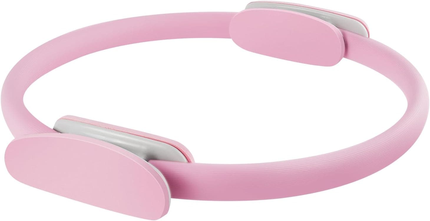 Pilates Ring 15 Inch Magic Circle Ring, Dual Padded Handles Pilates Rings Circle, Adjustable Yoga Ring