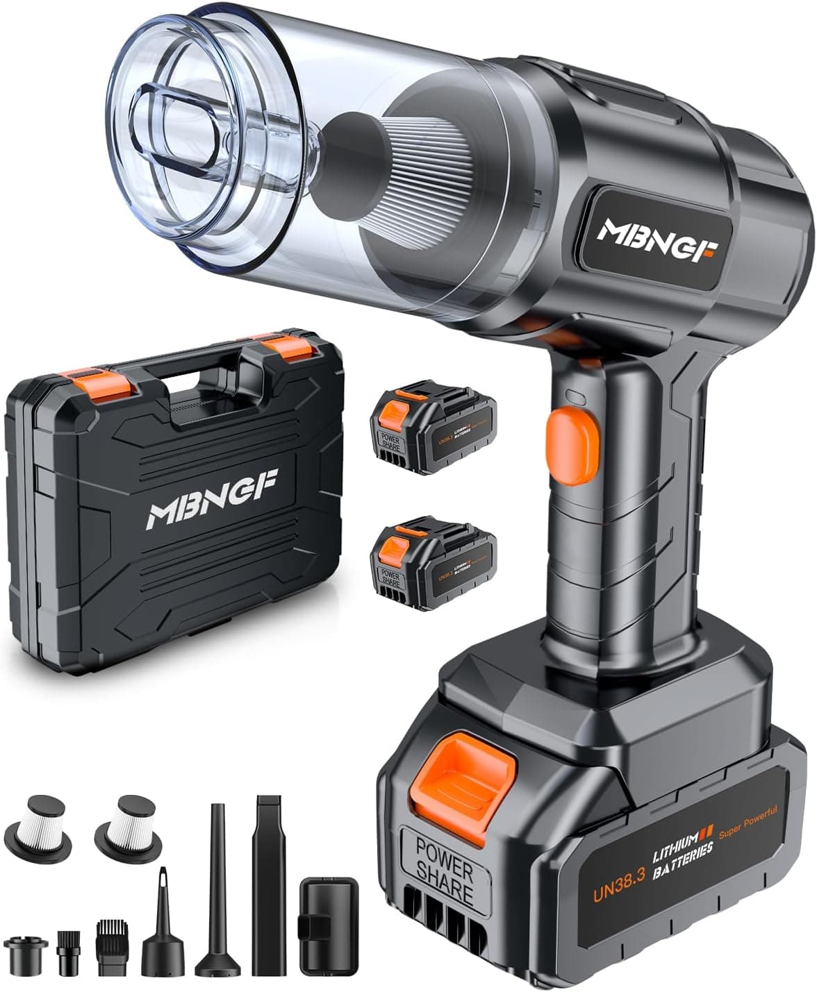 Car Vacuum Portable Cordless,35000PA High Power Suction & Blower, Cordless Handheld Vacuum Cleaner for Car, Home, Office, Pet(Stellar Black)