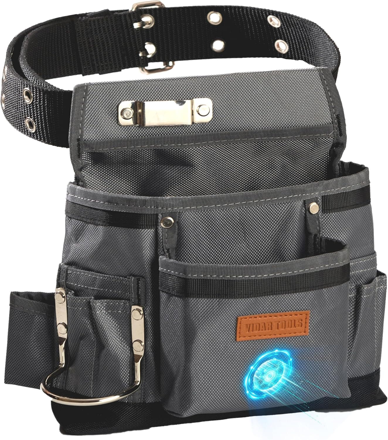 Small Tool Belt Pouches,Tool Belts for men,magnetic tool belt,11-Pockets,Electrician Construction,Carpentry.Heavy Duty nylon belt with metal buckle.1680D Oxford.