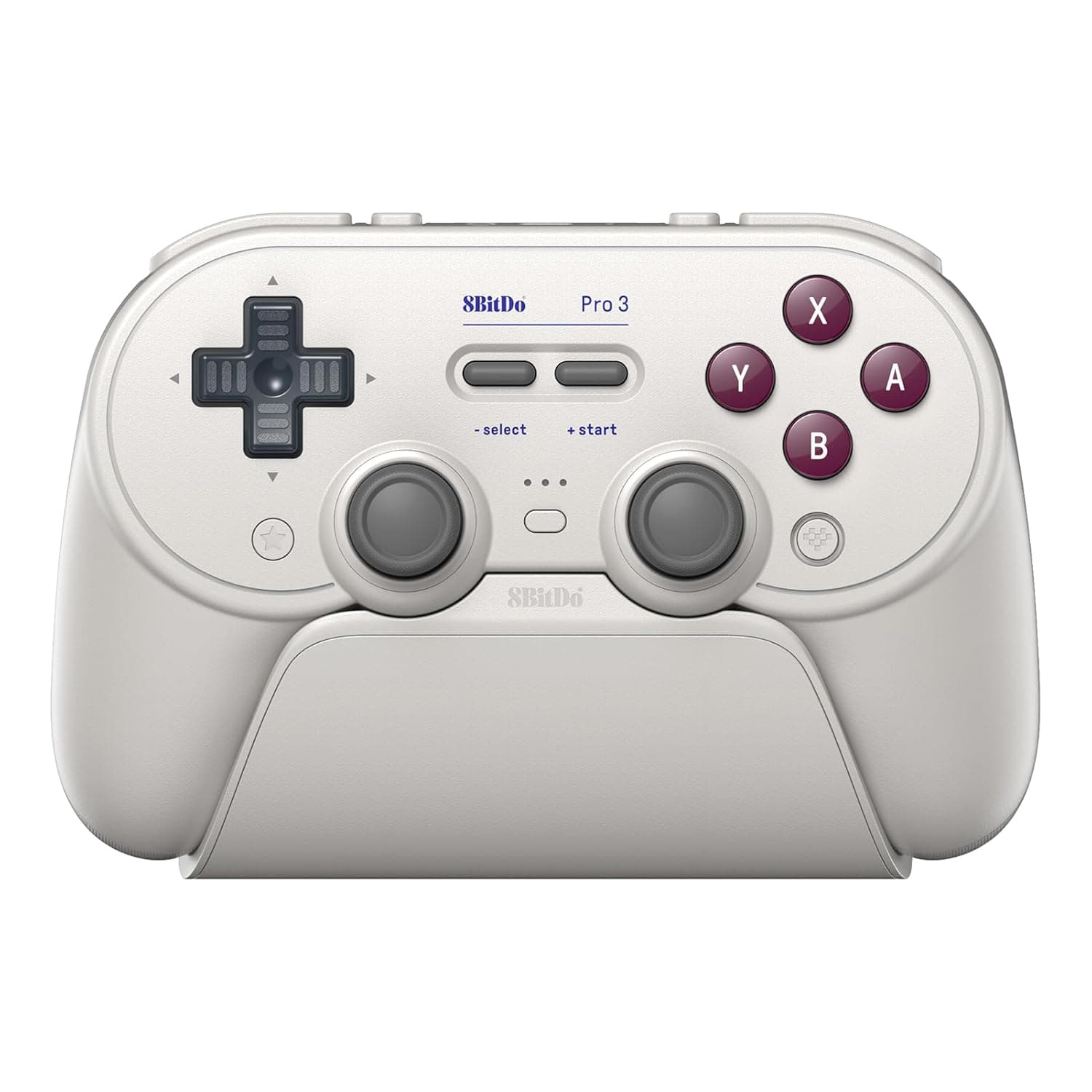 8BitDo Pro 3 Bluetooth Controller for Switch/Switch 2 – TMR Joysticks, Swappable ABXY Buttons, Pro Back Buttons, Charging Dock, Hall Effect Triggers, for Windows, Apple, SteamOS, Android - G Classic