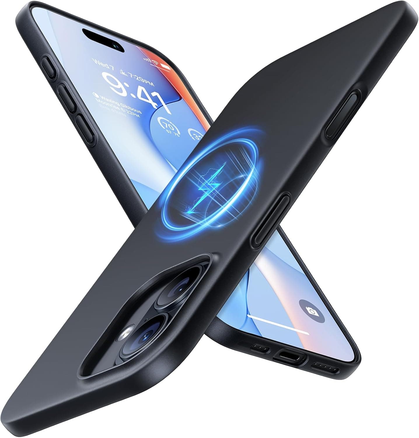 TORRAS Magnetic Slim Fit for iPhone 17 Case, Ultra-Thin Compatible with MagSafe, Stronger Magnetic + Thinner, Lightweight Matte Anti-Scratch Hard PC Cover Phone Case for iPhone 17, Black