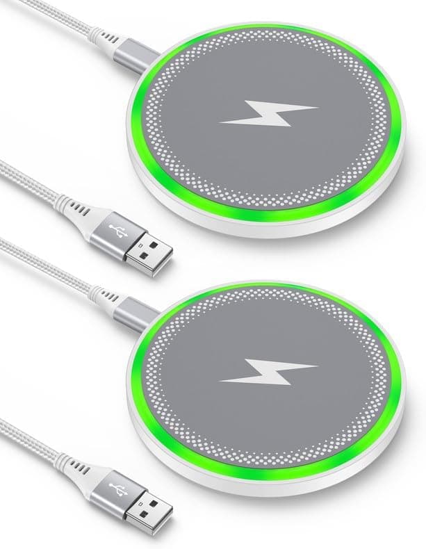 Pixel 10 Pro XL Wireless Charger Android Fast Charging For Google Pixel 10 9a 9 Pro Xl 8 8a 7, 2Pack 15w Wireless Charging Pad Cargador Inalmbrico Para Samsung For Galaxy S25 Ultra Iphone 17 16Pro Max