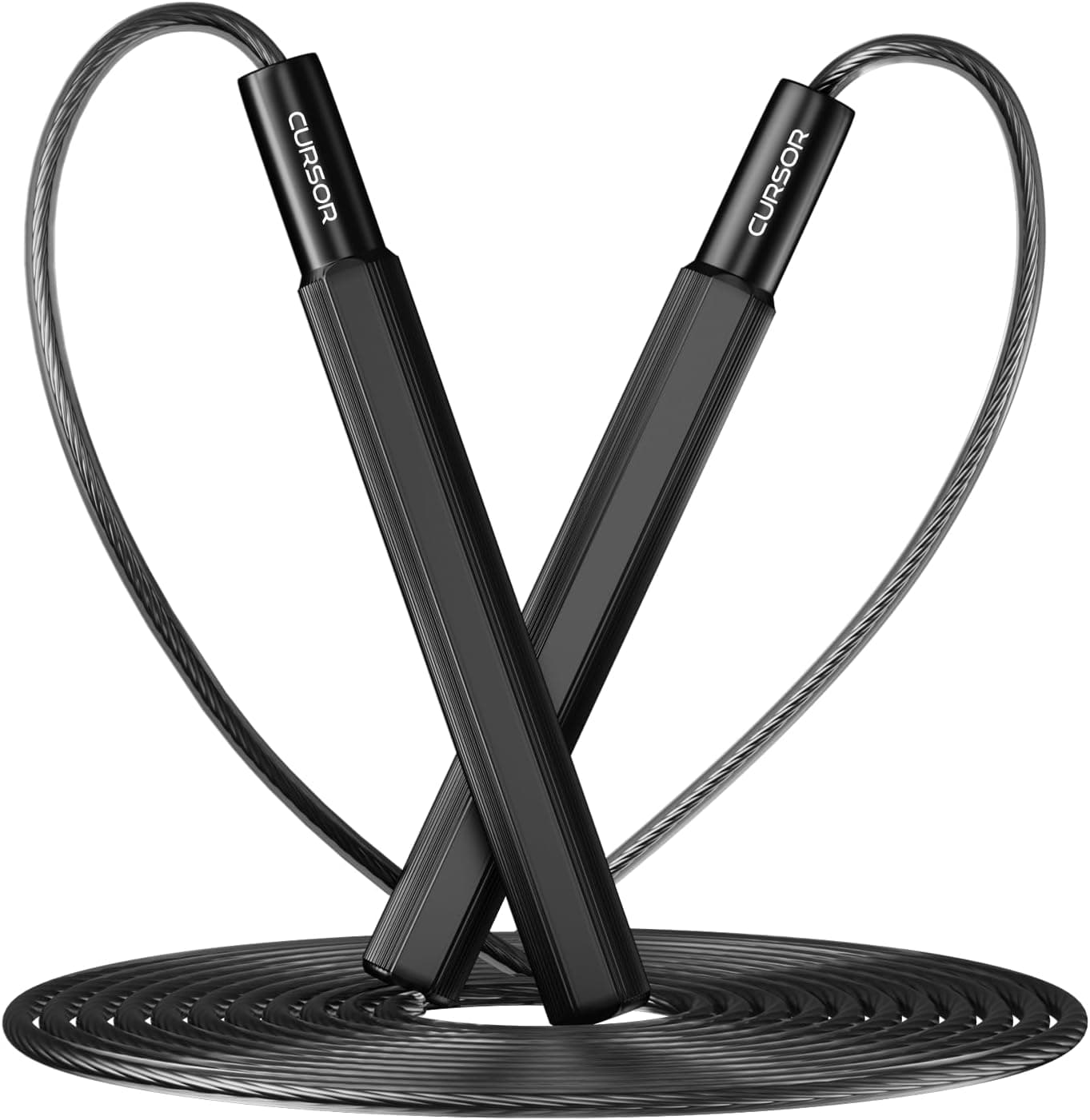 Jump Rope, Tangle-Free Rapid Speed Jumping Rope Cable with Ball Bearings for Women, Men, and Kids, Adjustable Steel Jump Rope Workout with Aluminum Alloy Handles for Fitness, Home Exercise Slim Body