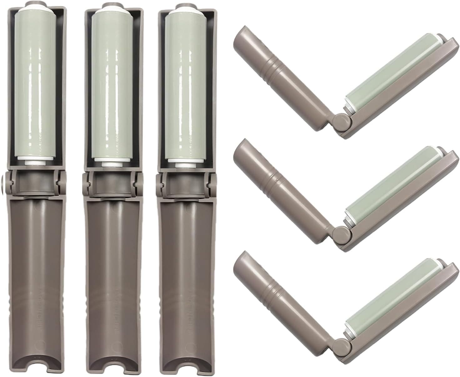 Mini Reusable Lint Roller for Travel, 6 Pack Washable Foldable Lint Remover with Sticky Gel, Portable, Compact and Easy to Clean for Clothes and Luggage Use