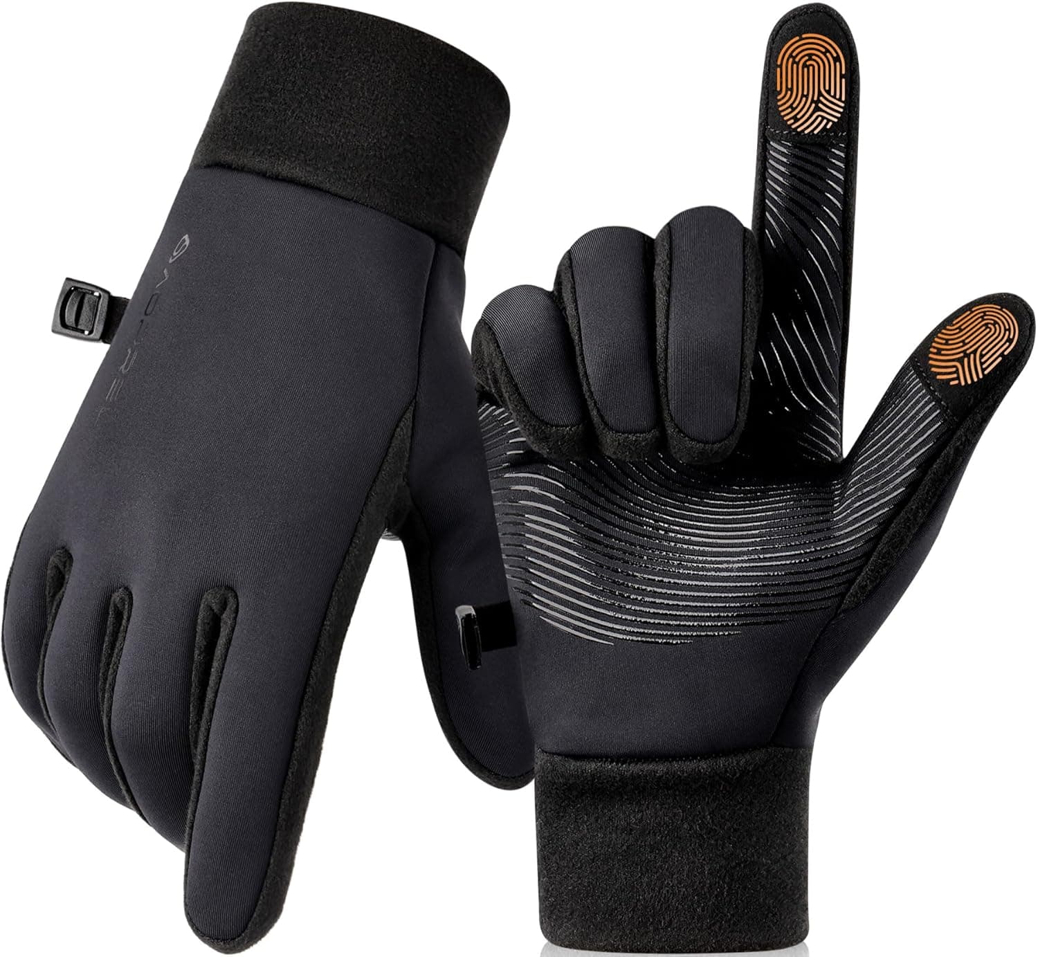 Winter Gloves Men Women Windproof Touchscreen Gloves with Liner Thermal,Running Gloves for Cycling Driving Daily Work