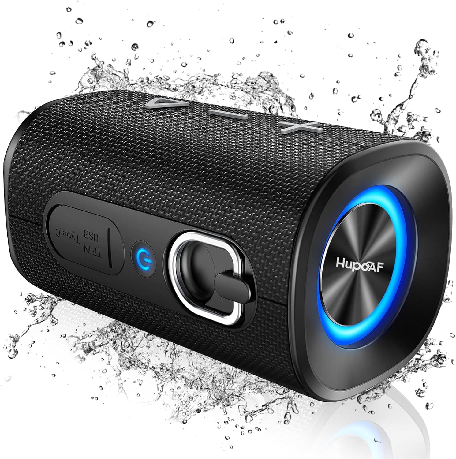 Bluetooth 5.4 Speaker, 2026 Wireless Bluetooth Speaker with 20W Stereo Deep Bass, HD Call, Colorful RGB Lights, TF-Card USB, TWS Pairing, IP-X7 Waterproof for Travel Party Home Beach Indoor Outdoor