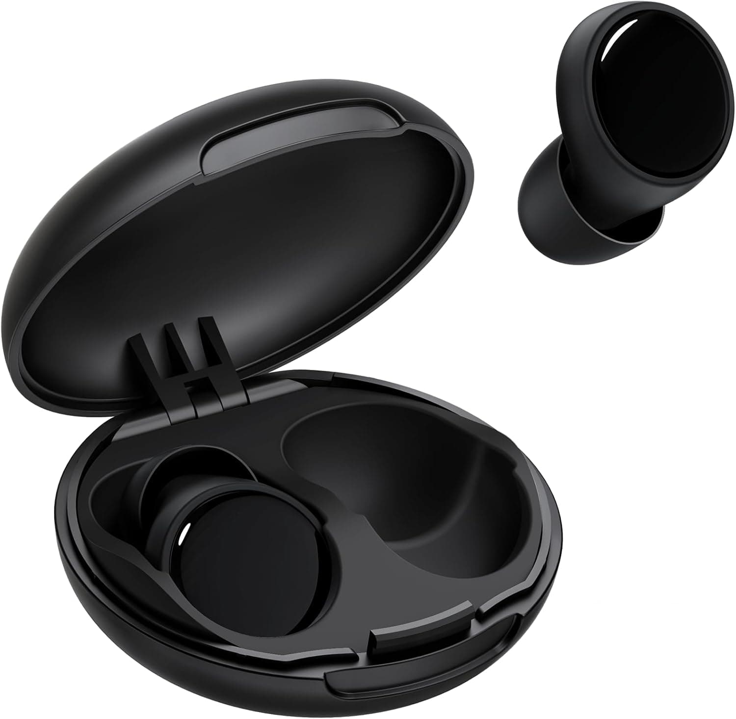 Ear Plugs for Sleeping Noise Cancelling, 45dB Noise Reduction Earplugs for Sleep, Concert, Snoring, Parenting & Noise Sensitivity Relief, Hearing Protection Reusable Earplugs with 8 Soft Tips Black