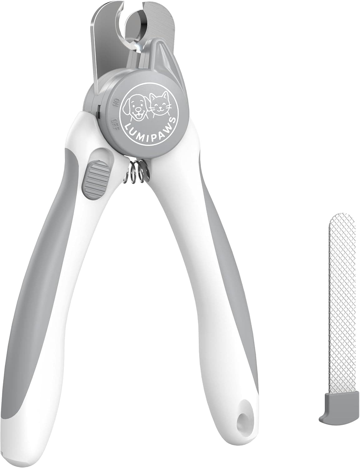 Dog Nail Clippers with LED Light - Professional Pet Nail Trimmer with Safety Guard for Small Medium Large Dogs & Cats - Easy Grooming Tool