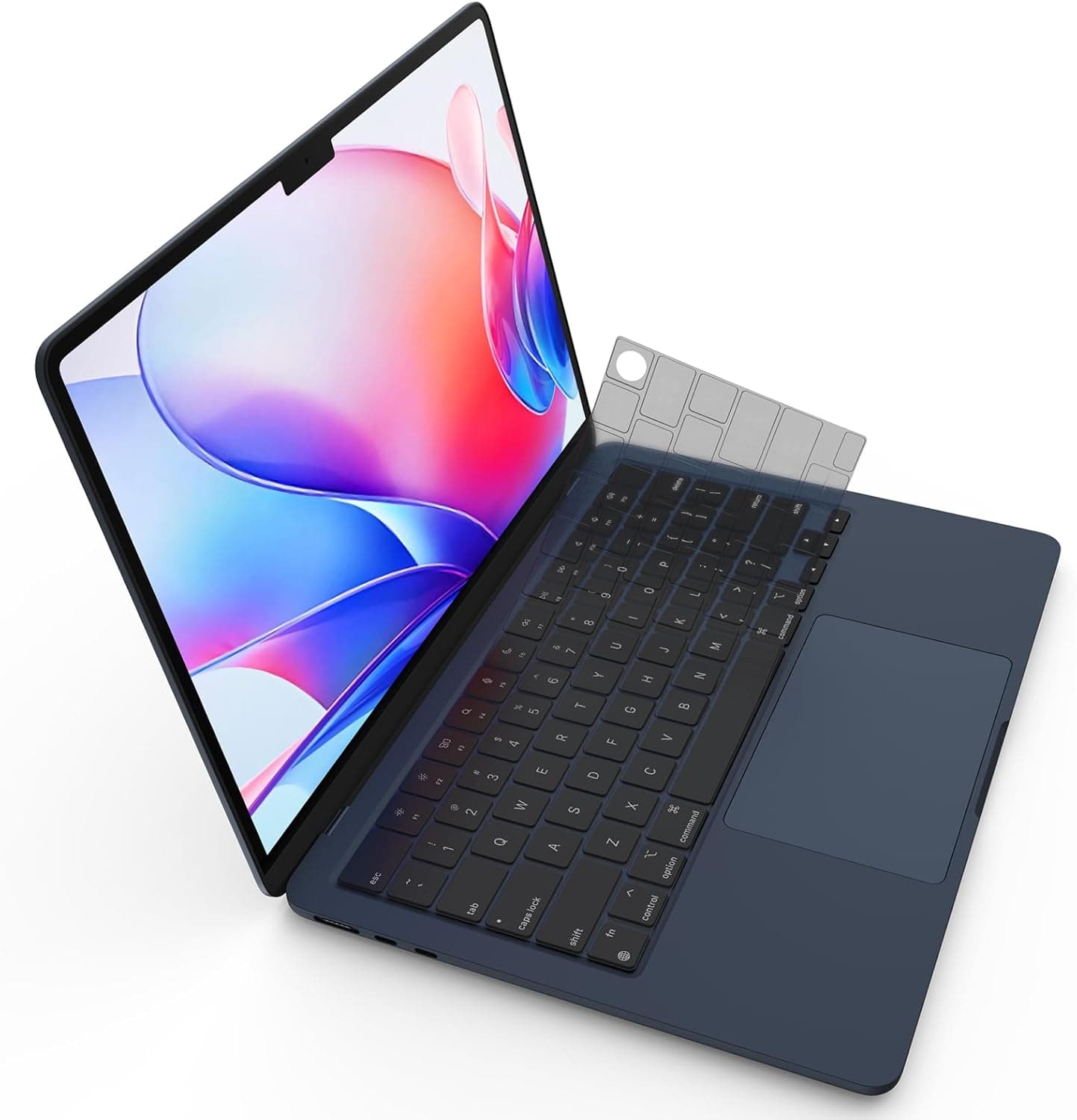 Premium Ultra Thin Keyboard Cover Protector, Compatible with 2025-2021 M5/M4/M3/M2/M1 Pro/Max MacBook Pro 14/16, M4/M3/M2 MacBook Air 13/15, US Layout, Surround Touch ID