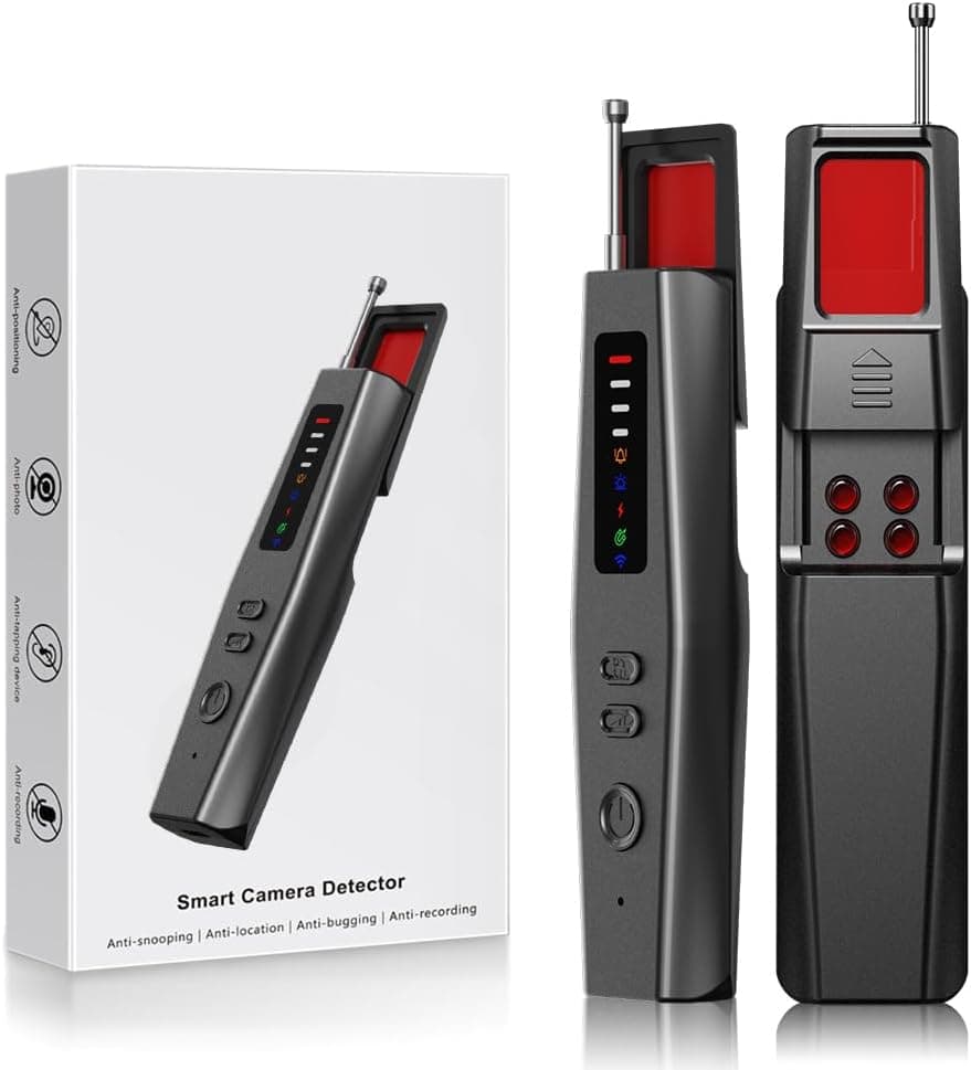 Upgraded Hidden Camera Detector -GPS Tracker Detector, Anti-Spy Detector, Bug Detector Electronic Sweeper for Hotels, Travel, Home & Office