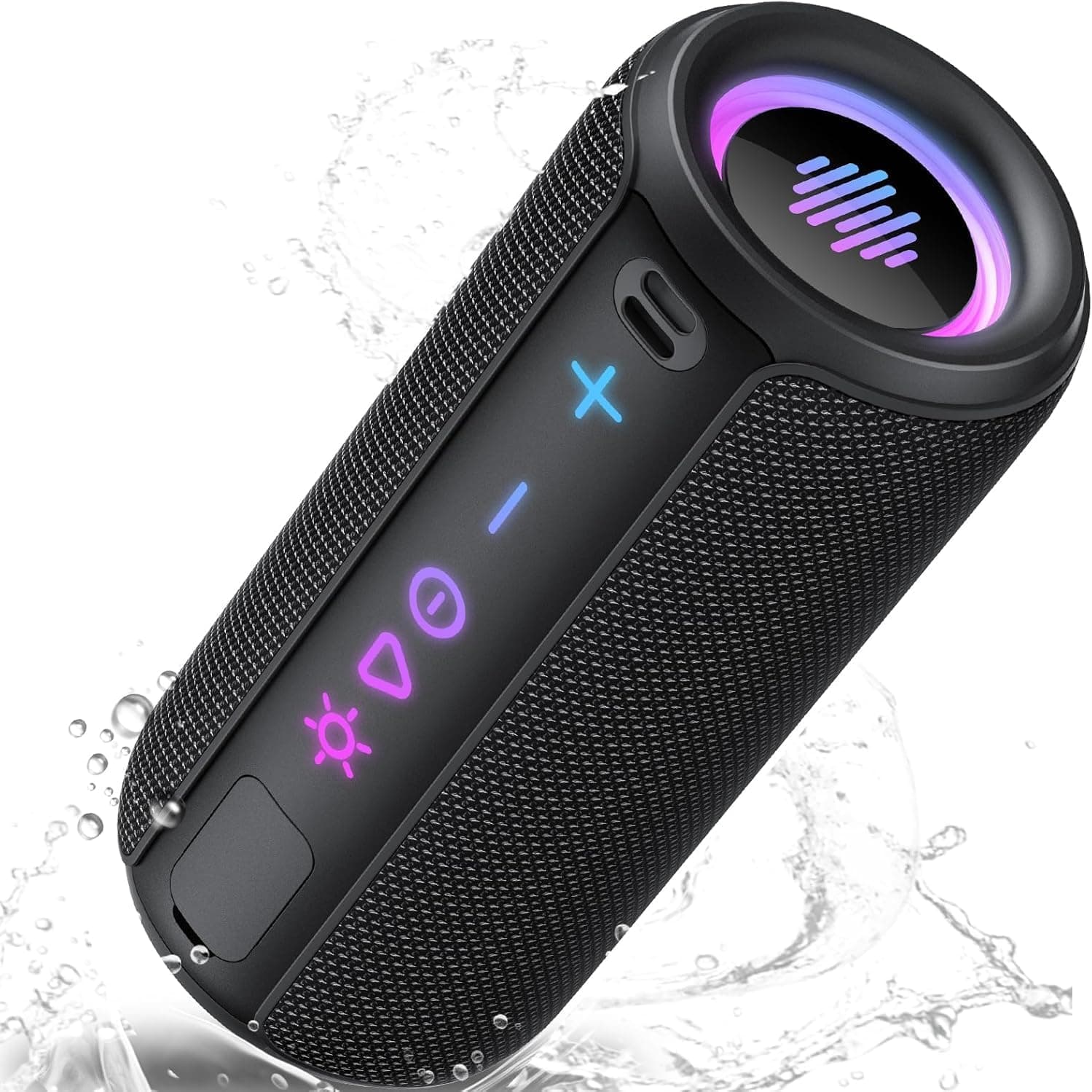 TIMU Portable Speaker Bluetooth 5.4, 25W Super Loud Wireless Speaker: Boost Bass 3.0, 30H Playtime, 8 RGB Modes, IPX7 Waterproof, TWS Pairing, for Outdoor/Home/Party, Gift Ideas