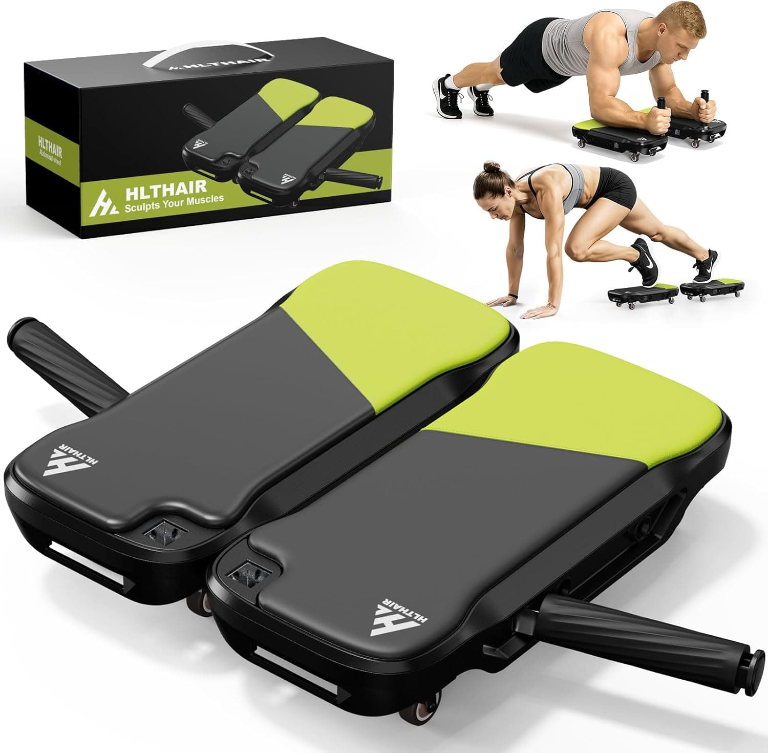 Upgrade Ab Roller Wheel Detachable Abdominal Wheel With 360° for Core Workout, Multi-Directional Abs Roller Board For Full body exercise Home Gym of All Fitness Levels, Ab Trainer with 8 Wheels