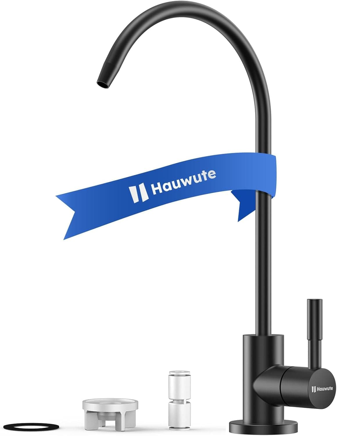 Drinking Water Faucet for Kitchen Sink, Lead-Free Water Filter Faucet for Reverse Osmosis System, SUS304 Stainless Steel RO Faucet for Kitchen Sink, Matte Black