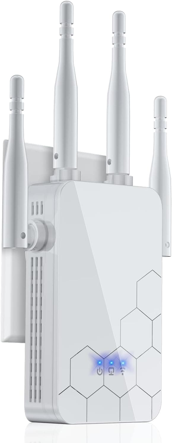 2026 WiFi Extender Internet Booster, 10000 Sq.ft Long Range Repeater Wireless Routers Amplifier, Mesh Wi-Fi 80% Faster | Broader Than Ever, Support More Network Devices at Home, 1-Tap Setup