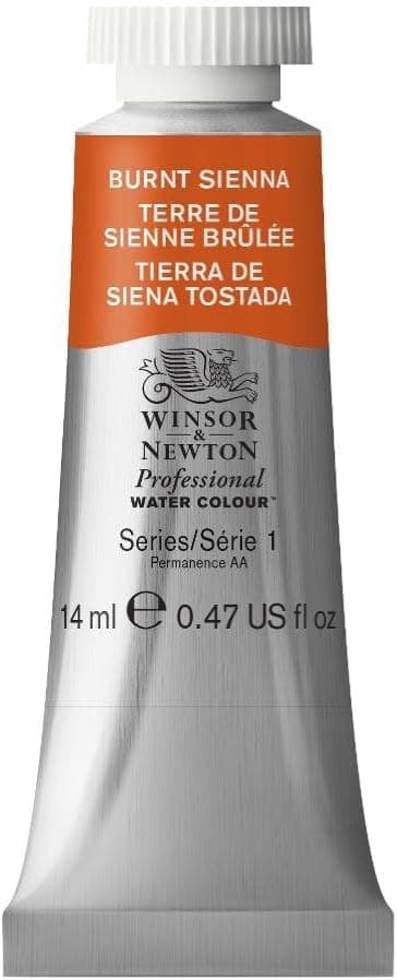Winsor & Newton Professional Watercolor, 14ml (0.47-oz) Tube, Burnt Sienna