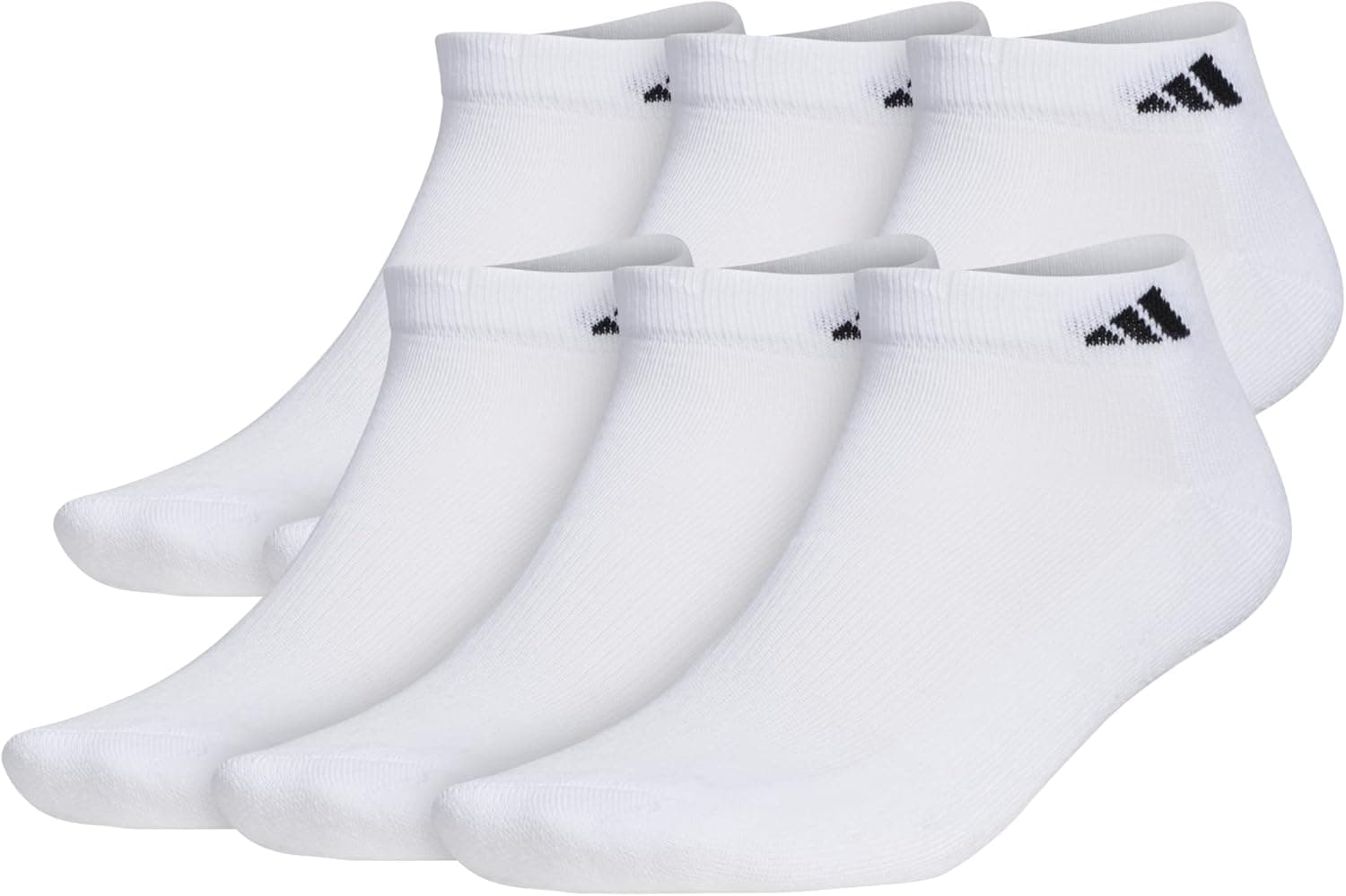 adidas Men's Athletic Cushioned Low Cut Ankle Socks (6-Pair Pack)