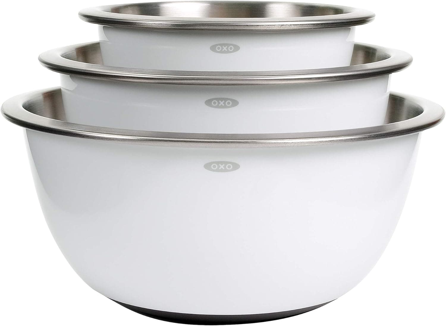 OXO Good Grips 3-Piece Stainless-Steel Mixing Bowl Set