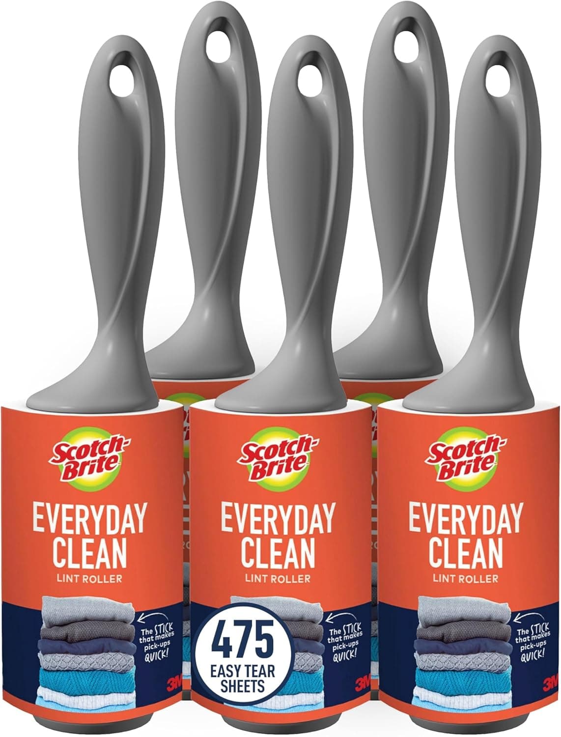 Scotch-Brite Everyday Clean Lint Roller Combo Pack 836RS-95-5pka, 1 pack per case
