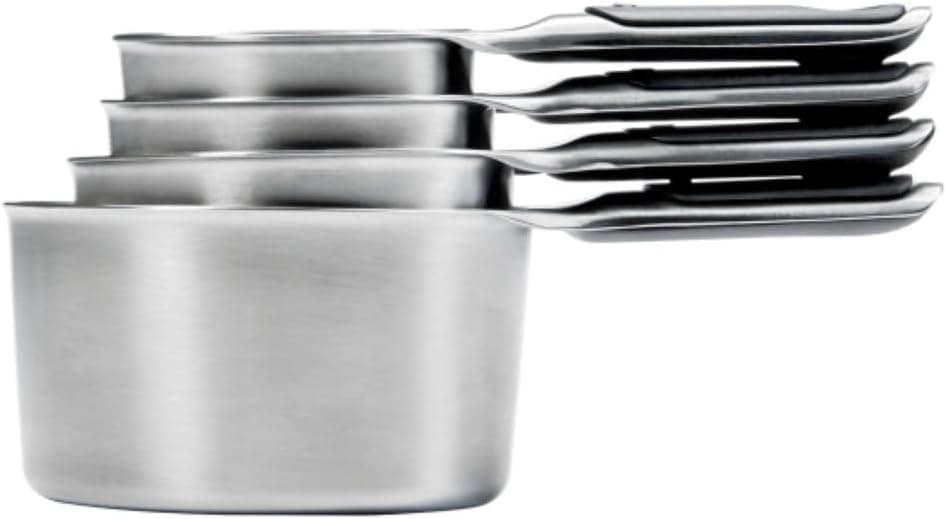 OXO Good Grips 4 Piece Stainless Steel Measuring Cups with Magnetic Snaps