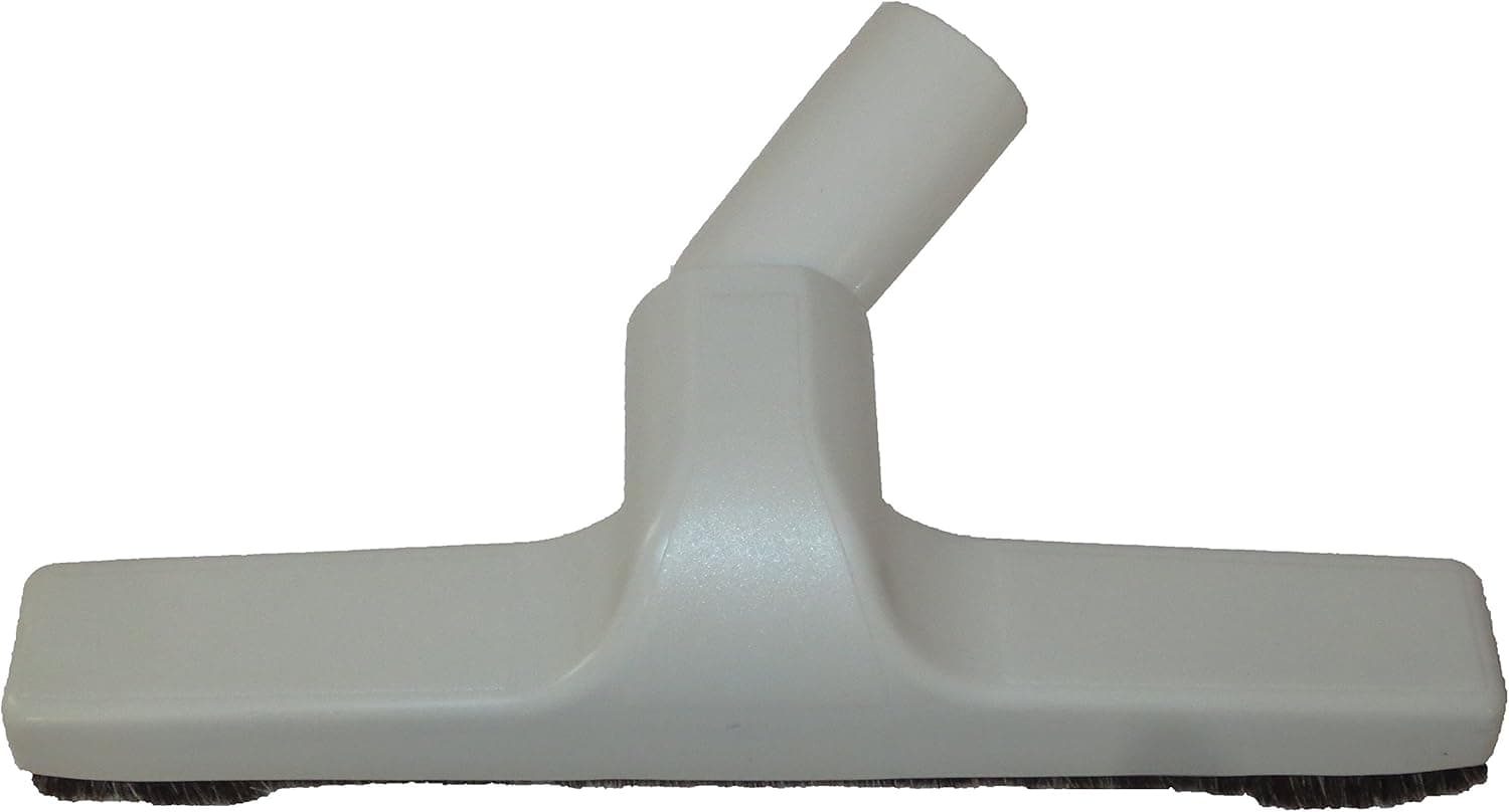 Fitall Generic Plastic Floor Brush with Horse Hair Bristles Tool Attachment Fits 1.25 Inch Vacuum Cleaner Wands, 10 Inch Wide Cleaning Path, White.