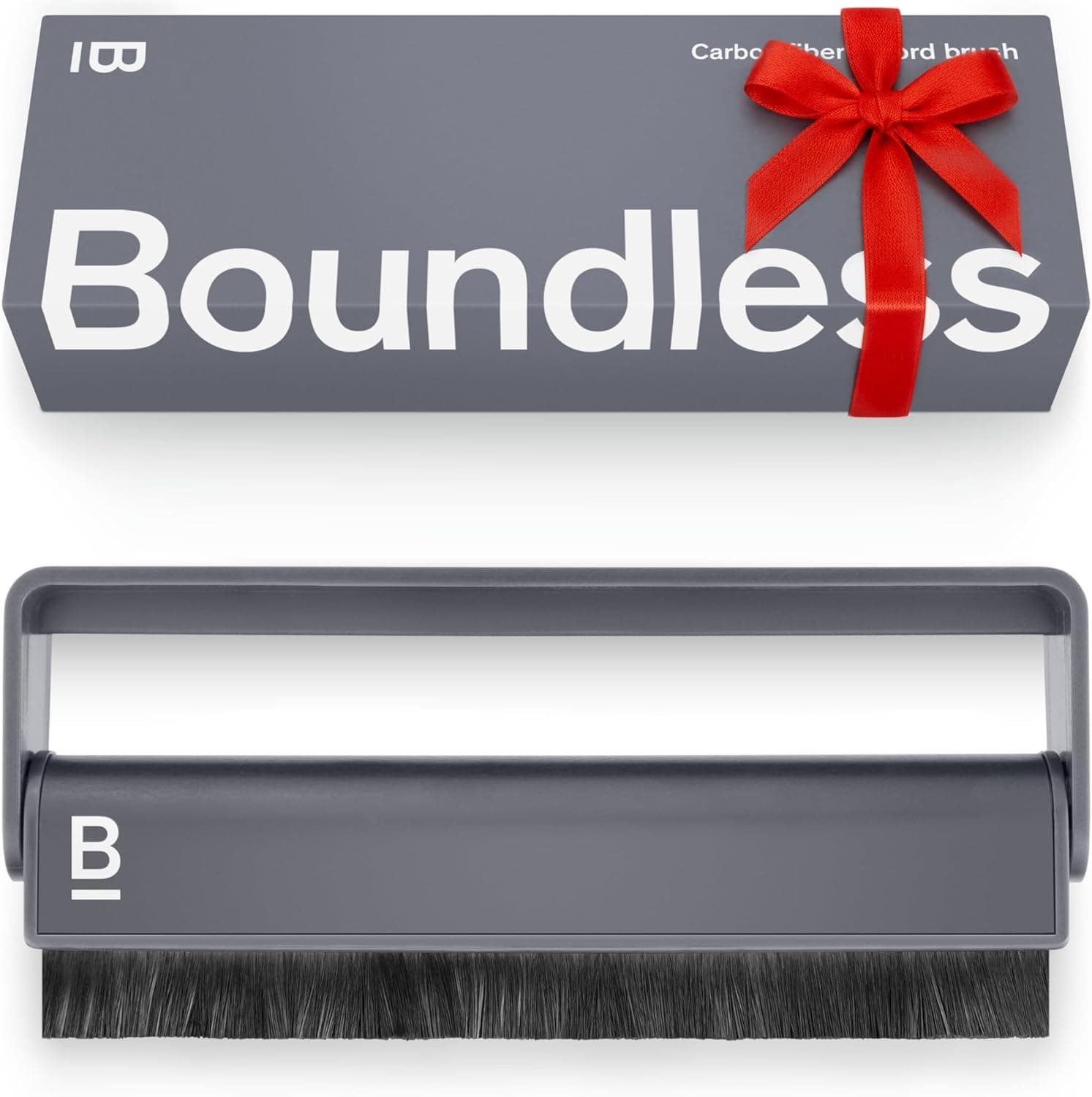 Boundless Audio Record Cleaner Brush - Carbon Fiber Anti-Static Vinyl Brush - Record Player Accessories for Vinyl Cleaning