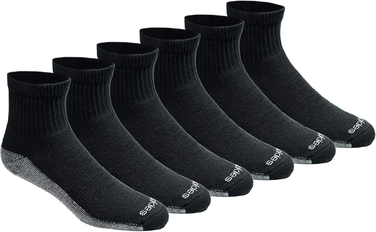 Dickies Men's Dri-Tech Moisture Control Quarter Socks, Available in M-XXL (6, 12, 18 Pairs)